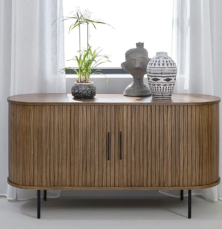 Alon Dressoir – B 140 cm – Smoked Eiken, By FonQ, Bruin
